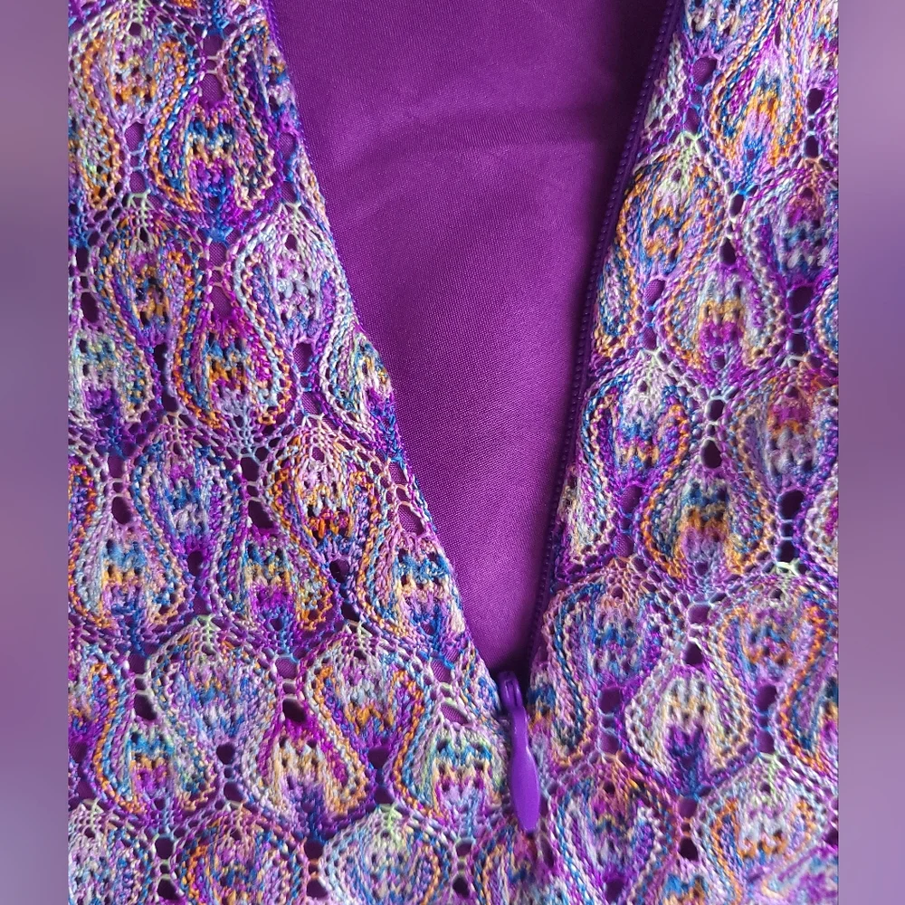 Trina Turk Serpentine Lace Crochet Knit Tiered Maxi Skirt Bohochic Fairycore